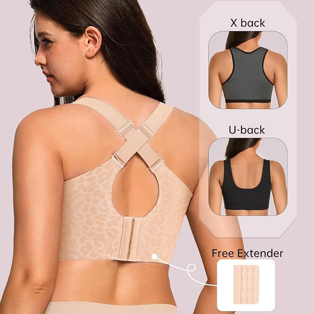 Leopard Print Seamless Jelly B - Mastectomy Bra Pocket recension och pris