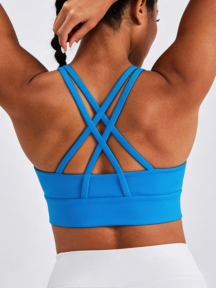 New Women's Solid Color High I - Sports Bra Racerback recension och pris