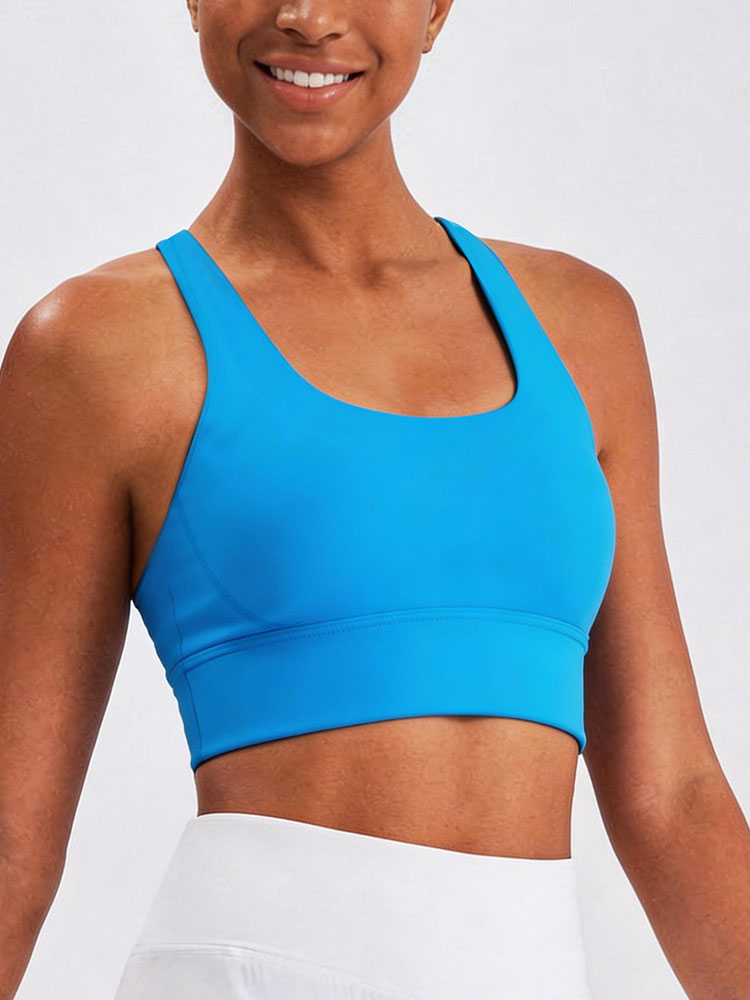 New Women's Solid Color High I - Sports Bra Racerback recension och pris