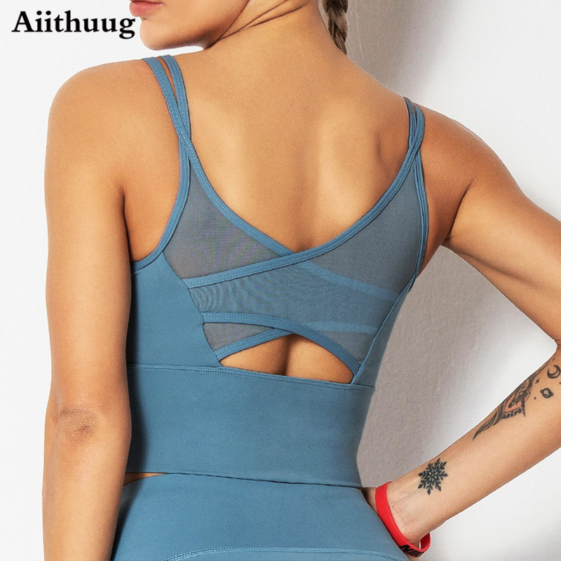Aiithuug Yoga Bras Fitness Shi - Sports Bra Racerback recension och pris