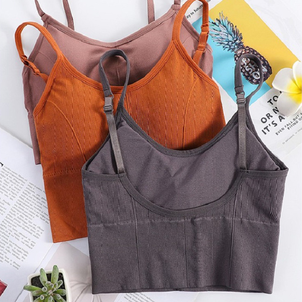 1Pcs Wireless No Wire Seamless - Sports Bra Racerback recension och pris