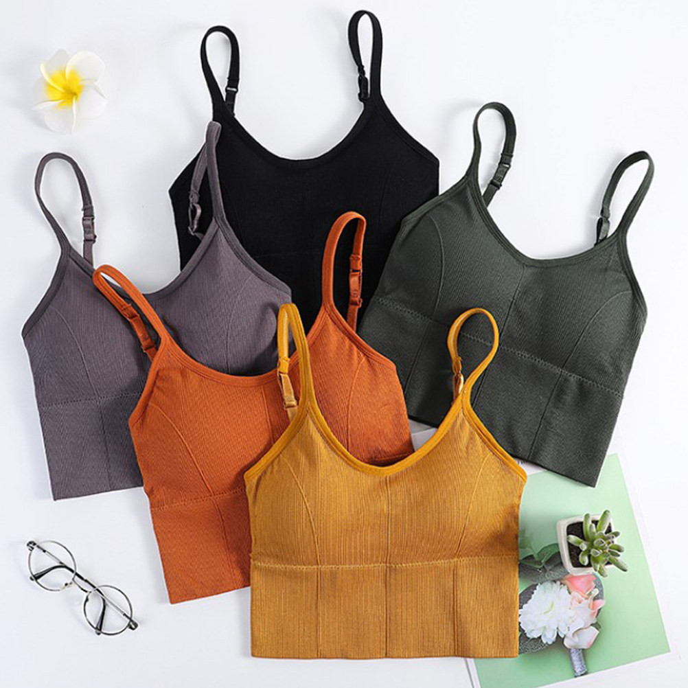 1Pcs Wireless No Wire Seamless - Sports Bra Racerback recension och pris