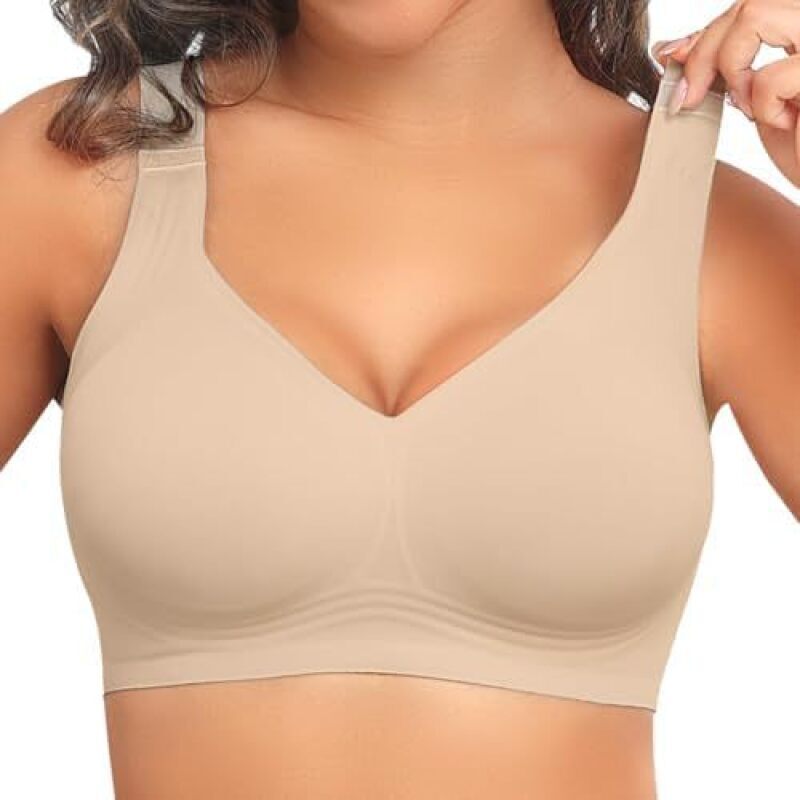 Women's Seamless Wireless Push - Mastectomy Bra Pocket recension och pris