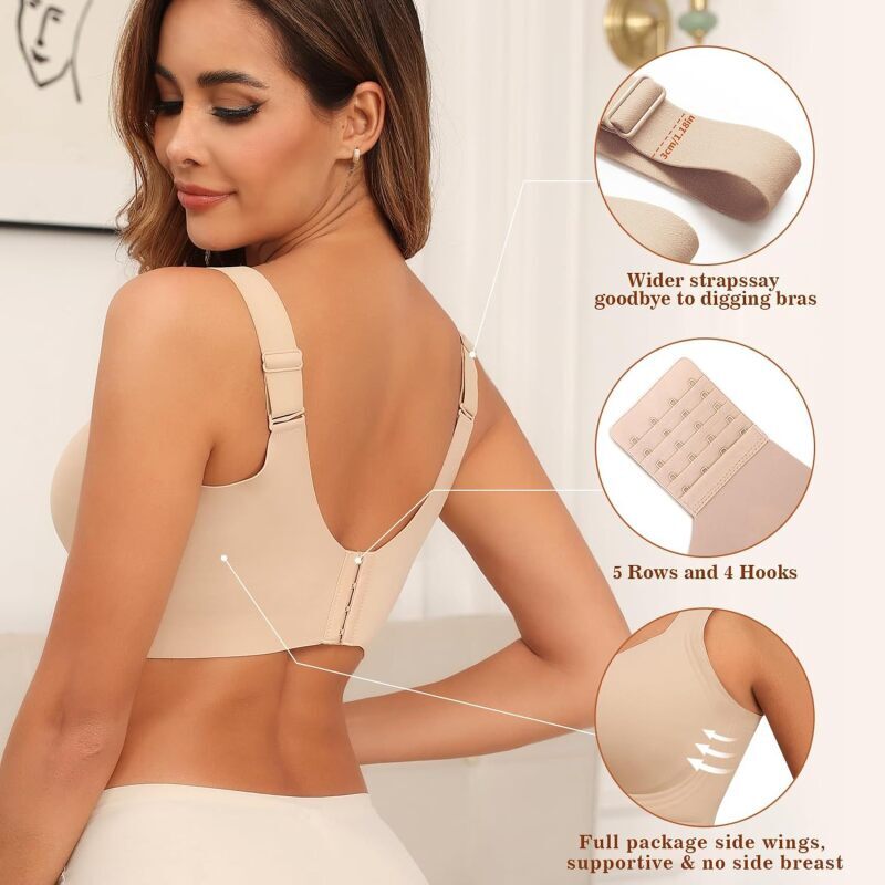 Women's Seamless Wireless Push - Mastectomy Bra Pocket recension och pris