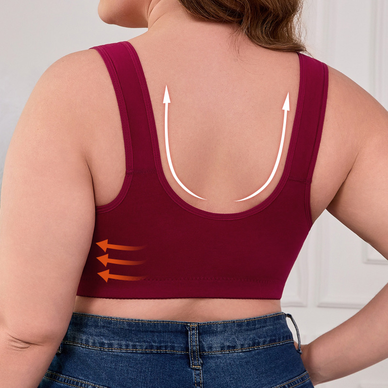 XL-7XL Plus Size Front Buckle  - Wirefree Bra Comfort recension och pris